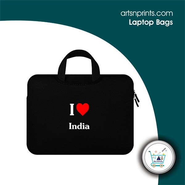 I LOVE India laptop bags wholeseller IndiaArtsNprints