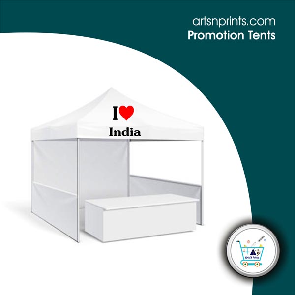I LOVE India outdoor promotion marketing foldable tents by IndiaArtsNprints