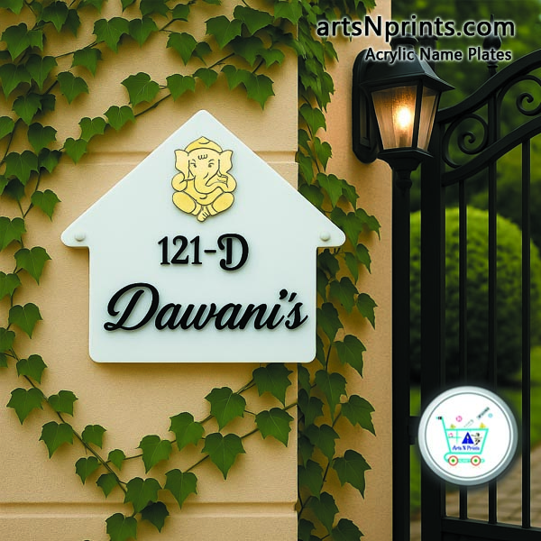 dawani s acrylic house name plate design by artsnprints book online now door delivery haryana across india